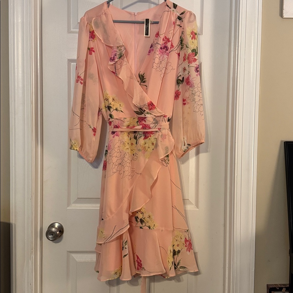 Julian Taylor Pink Floral Dress